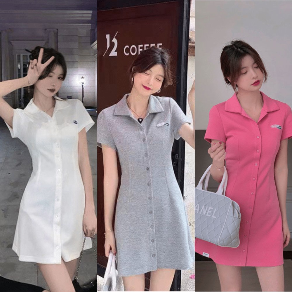 Đầm cổ POLO màu sắc thanh lịch