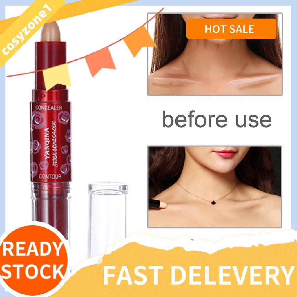 ☃ cosyzone1 ☃ YANQINA 8503 Two-in-One Double Ended Concealer Pen Highlight & Contour Stick