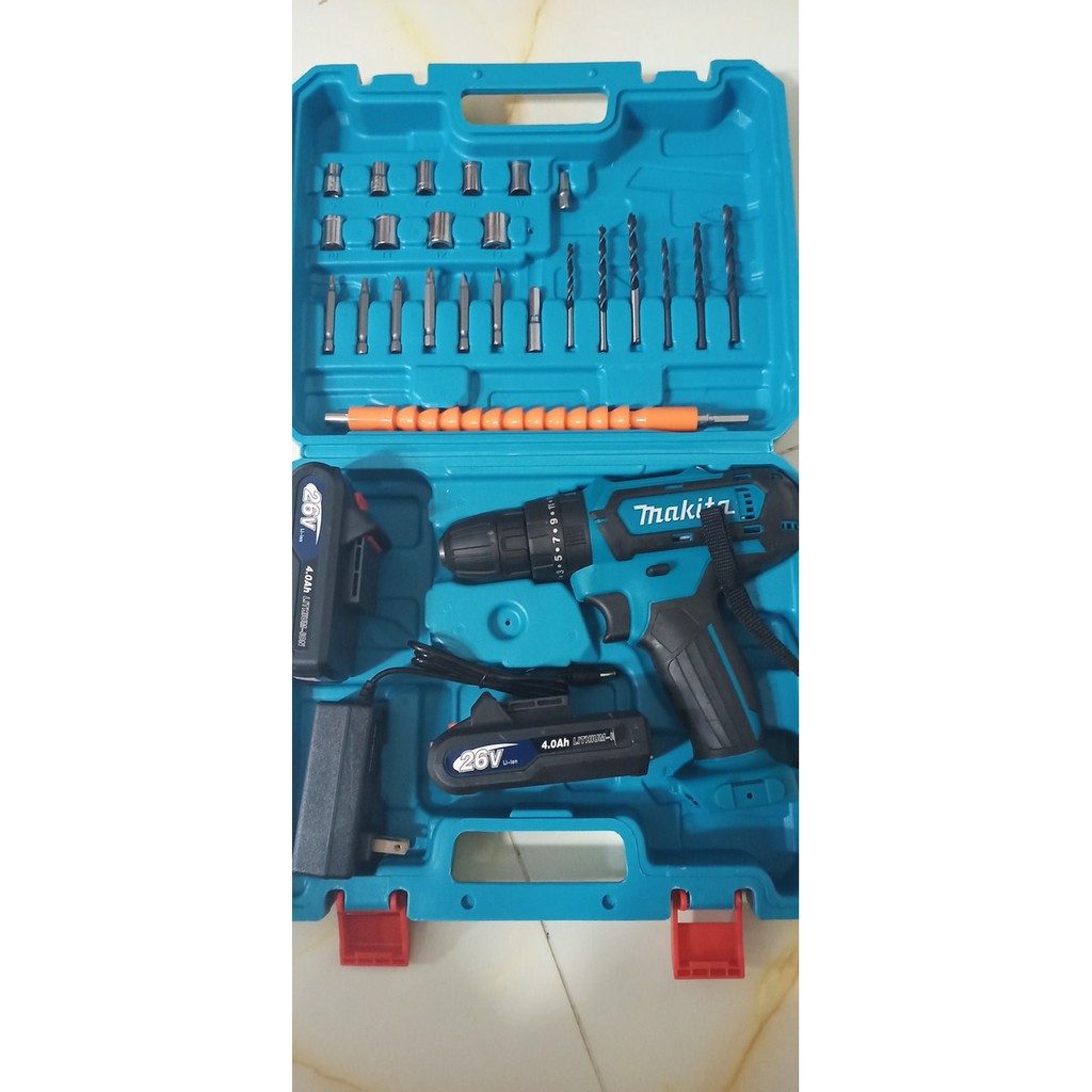 MÁY KHOAN PIN MAKITA 26V 3 CHỨC NĂNG – BẮN VÍT, KHOAN, BÚA