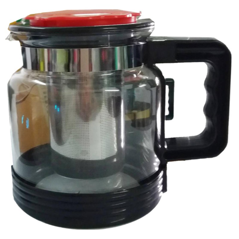 Ấm pha trà thủy tinh có lưới lọc inox 1800ml,bình pha trà thủy tinh có lưới lọc inox