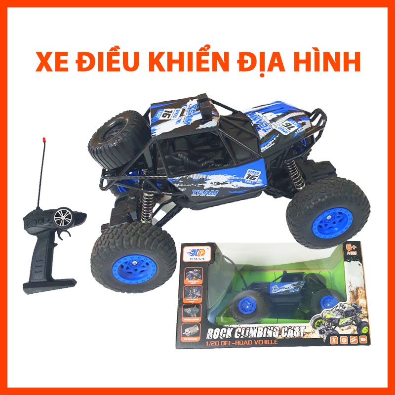 Xe đua địa hình điều khiển từ xa 1:20 rock climbing cart  3688-p92 có hộp đẹp thích hợp làm quà cho bé trai