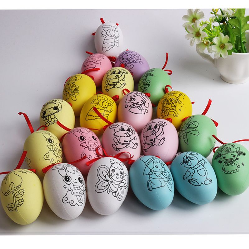 Bộ Đồ Chơi Trứng Phục Sinh Vẽ Màu Thủ Công Diy