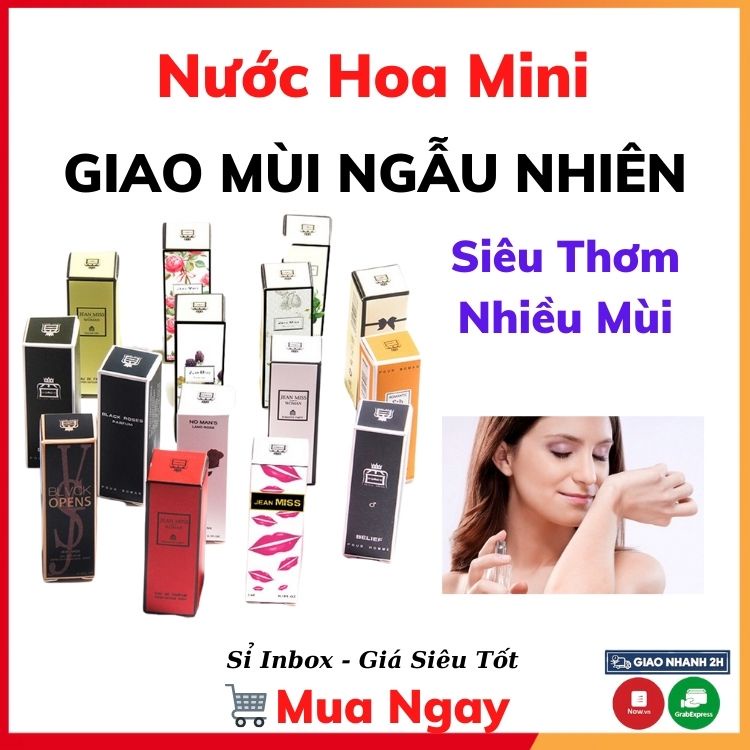 Nước Hoa Nữ Mini 3ml Thơm Lâu Nội Địa Trung Dạng Xịt Ngọt Ngào Sang Chảnh Bỏ Túi Cầm Tay Nhỏ Xinh Tiện Lợi DASATA