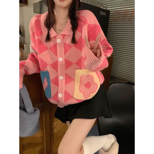 Áo Cardigan Len Ulzzang Style