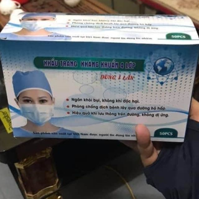 Khẩu trang yt  hộp 50c
