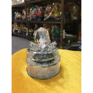 Quan âm hoa sen thủy tinh (trắng)