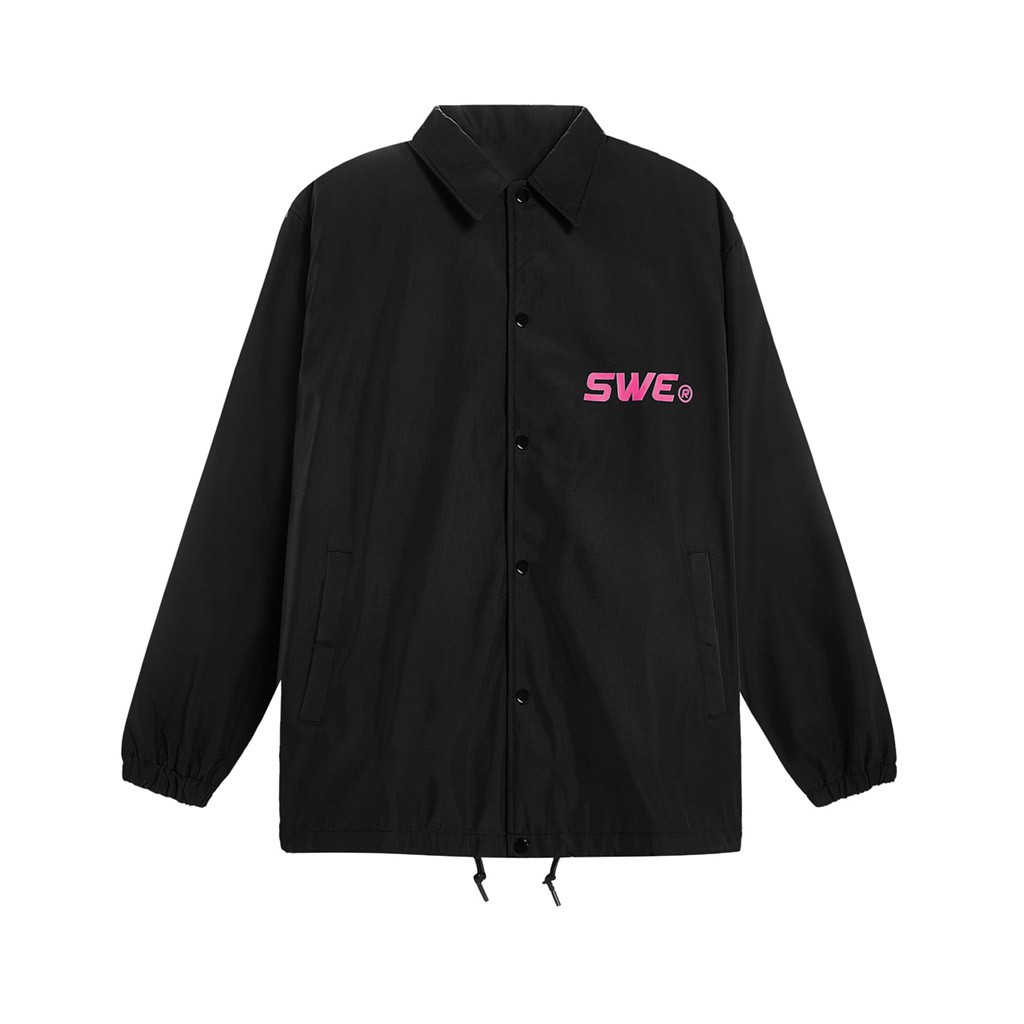 Áo Khoác Dù Nam Nữ 2 LỚP SWE CAMO Unisex màu đen - Áo khoác gió nam nữ chống nước Leevin  | BigBuy360 - bigbuy360.vn