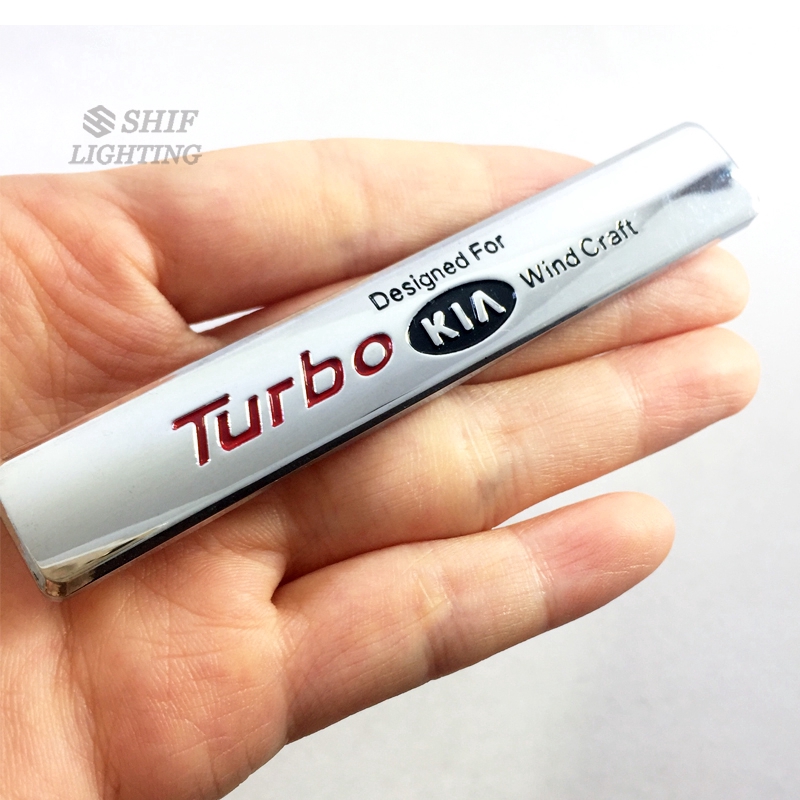 Nhãn dán kim loại KIA logo xe đặt huy hiệu phía sau biểu tượng KIA