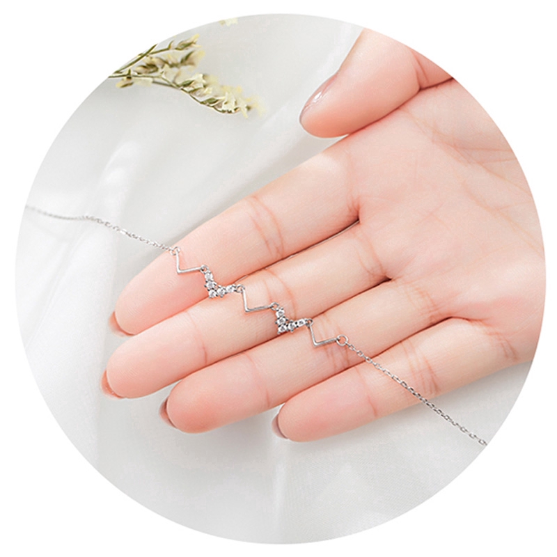 Vòng cổ chocker bạc đính đá pha lê thời trang nữ | BigBuy360 - bigbuy360.vn