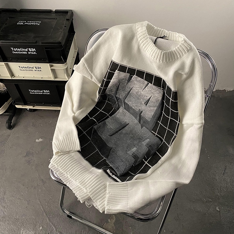 Áo thun ZHELIHANGFEI dáng rộng họa tiết độc đáo phong cách Mỹ cổ điển thời trang