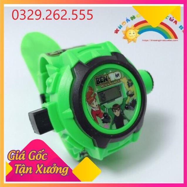 (Sale Khủng)  Đồng hồ Ben 10 chiếu hình nhân vật 3D siêu hot