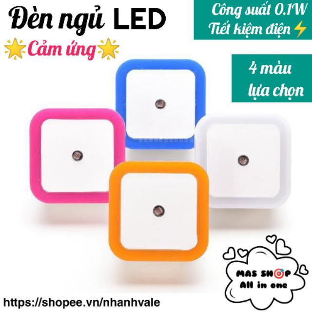 [Giá tốt] Đèn ngủ LED cảm ứng tự động sáng khi tối 0.1W