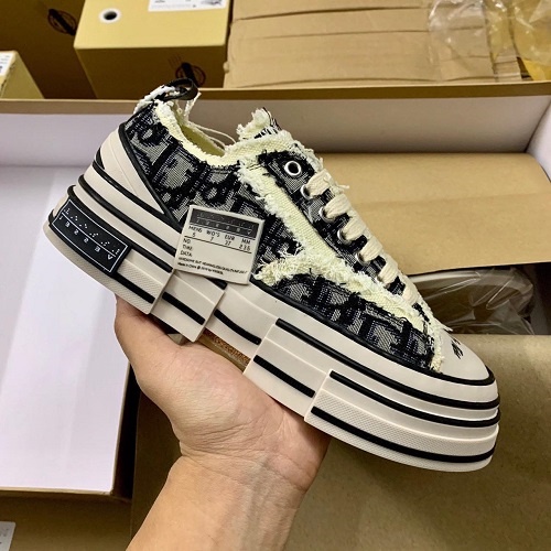 Giày Sneaker Rách Xvessel, Giày CV Rách Đế Gỗ hot trend nam nữ