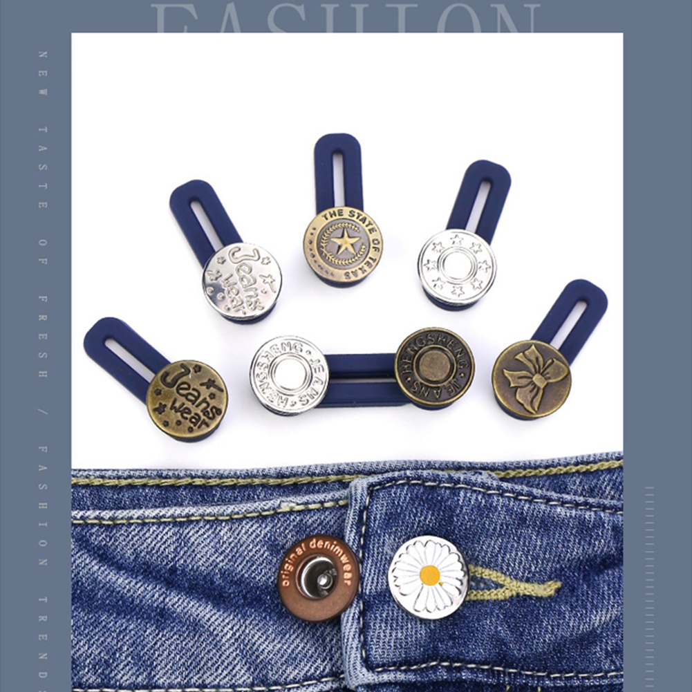 Nút Kim Loại Gắn Dây Thắt Lưng Quần Jean Điều Chỉnh Được CR1