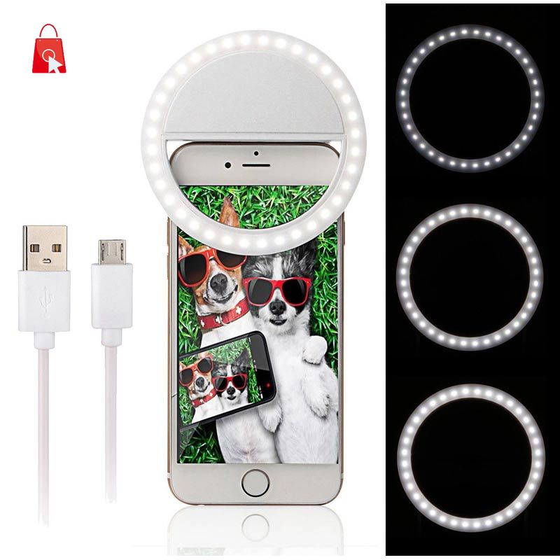 Đèn Led Hỗ Trợ Chụp Ảnh Selfie Cho Iphone Se 5 6 6s Plus Lg Samsung Htc Lg Jp1