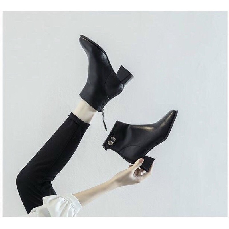 👠👢Boots lửng khoá Savatore - Hàng ORDER QUẢNG CHÂU CAO CẤP.