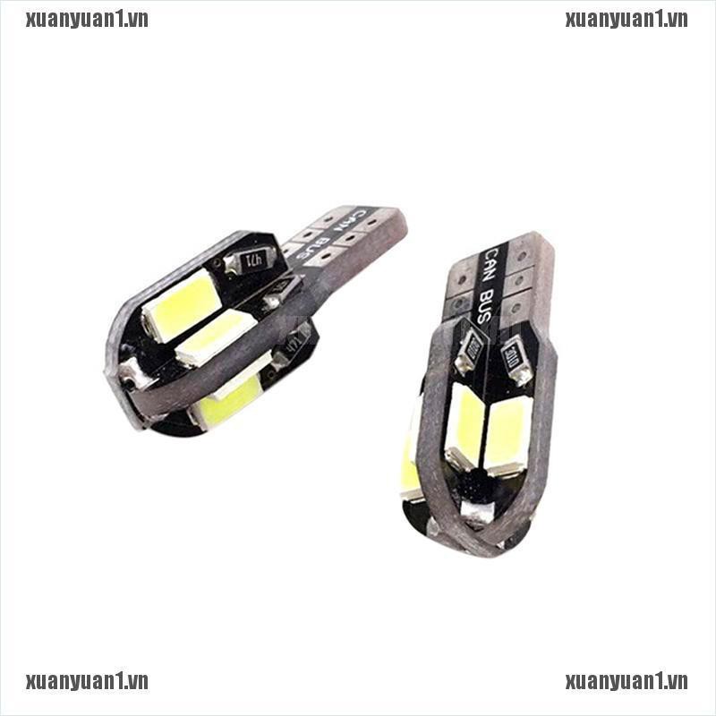 [XUANYUAN1] Set 10 Đèn LED T10 194 168 W5W 5730 8 LED SMD Ánh Sáng Trắng Dành Cho Ô Tô