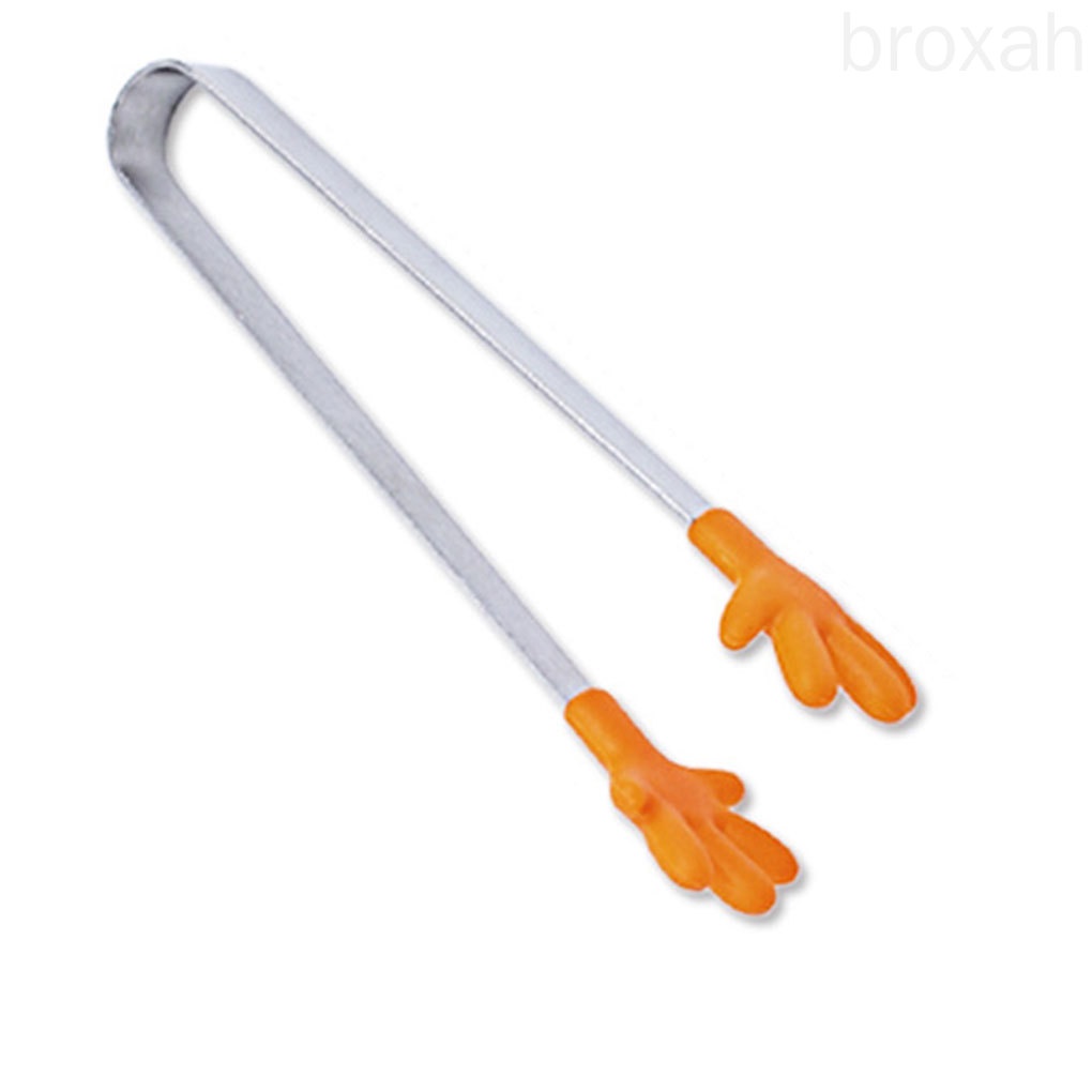 Kẹp gắp thức ăn bằng silicone và thép không gỉ chống trượt