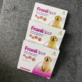 [Mã 256FMCGSALE giảm 7% tối đa 100K đơn 500K] Nhỏ gáy phòng và trị ve rận, bọ chét cho Chó Fronil Spot dạng ống
