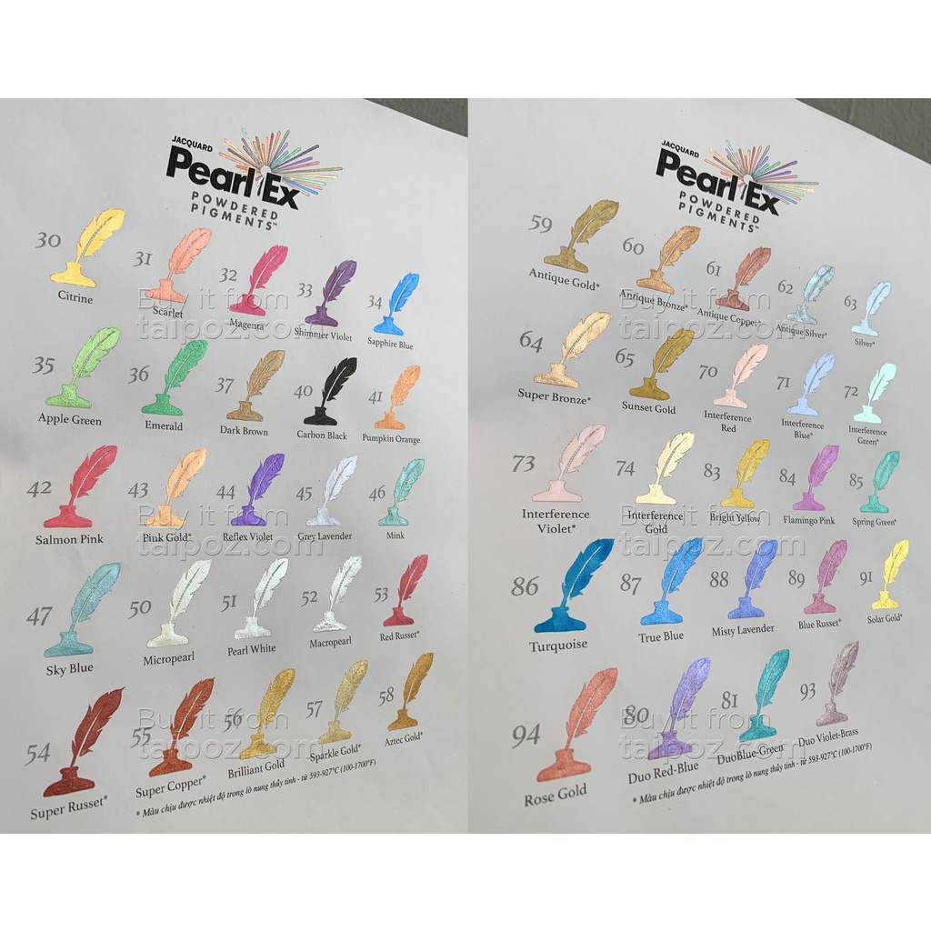 - BỘT MÀU NHŨ JACQUARD PEARL EX