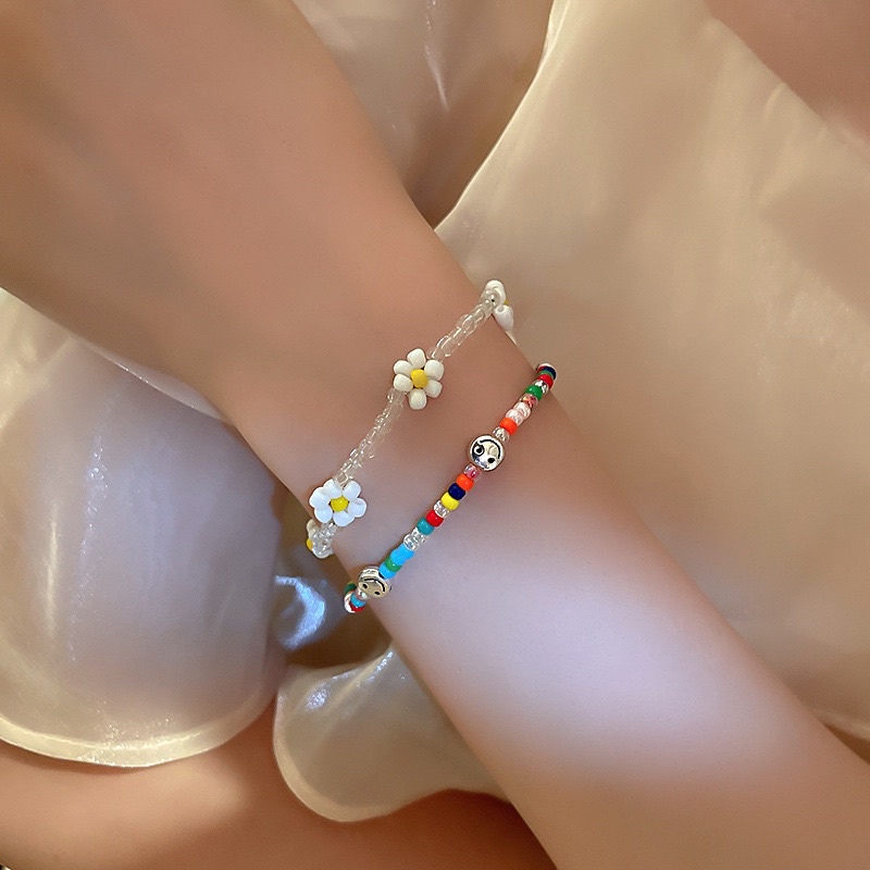 Vòng Tay Hạt Cườm Thời Trang Phong Cách Hàn Quốc