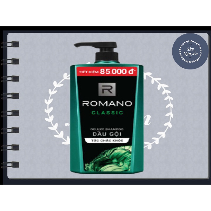 Dầu Gội Romano 900g Cho Nam Giới Hương Classic.