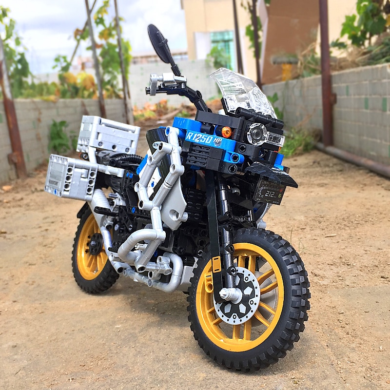 Đồ chơi Lắp ráp Mô hình Technical Adventure Motorcycle Cross-country xe máy 1:6 Winner 7048