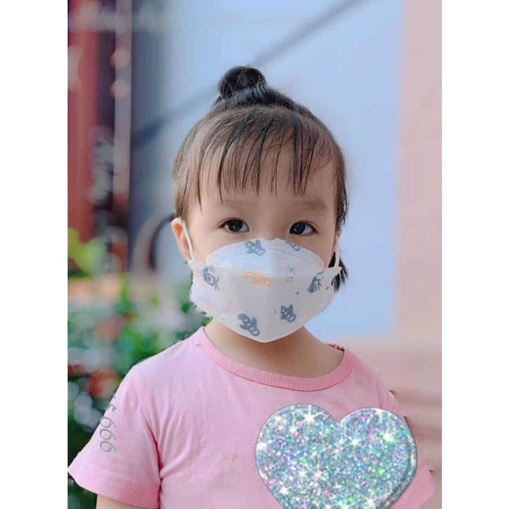 Khẩu Trang Cho Bé 4D KF94 Mask Công Nghệ Hàn Quốc , Khẩu Trang Trẻ Em 4 Lớp Kháng Khuẩn