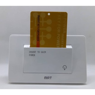 Công Tắc Thẻ Từ Khách Sạn Hình Chữ Nhật Ngang 40A Màu Trắng MRT-118 Tần Số Cao 13,56mHZ