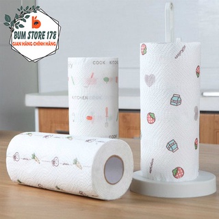 Cuộn giấy lau bếp đa năng lau nhà bếp có thể giặt được, Cuộn khăn giấy lau bếp lau bát đĩa lau chén đa năng