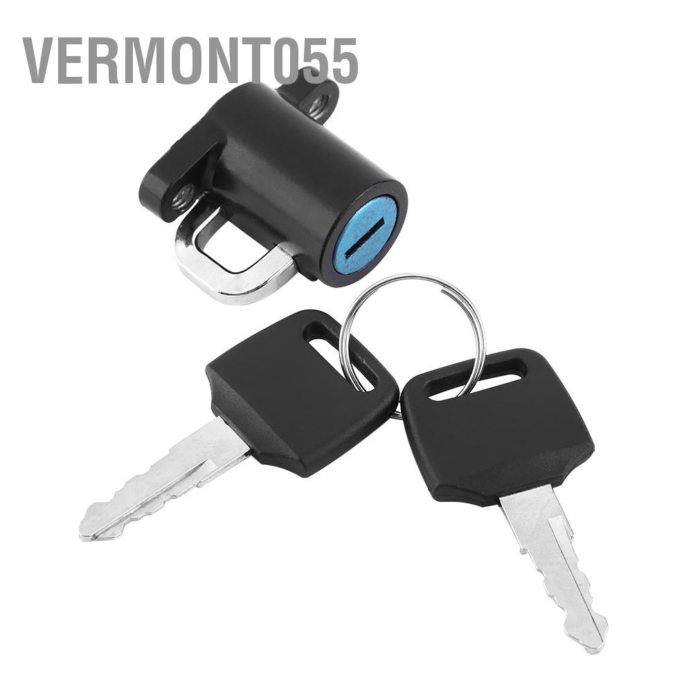 Vermont055 Đa năng Xe máy Mũ bảo hiểm Khóa móc treo với bộ 2 chìa khóa