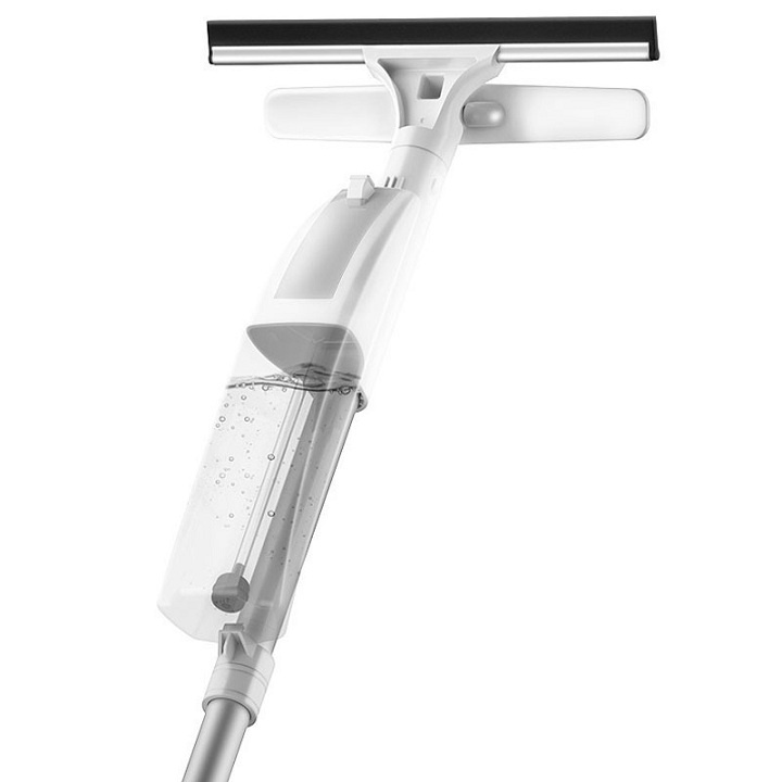 Dụng cụ lau kính thông minh - cây lau kính có bình xịt tự động và bông lau kính