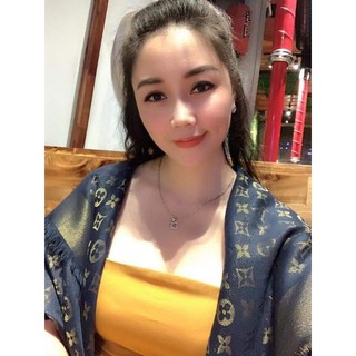 khăn LV vuông xanh than