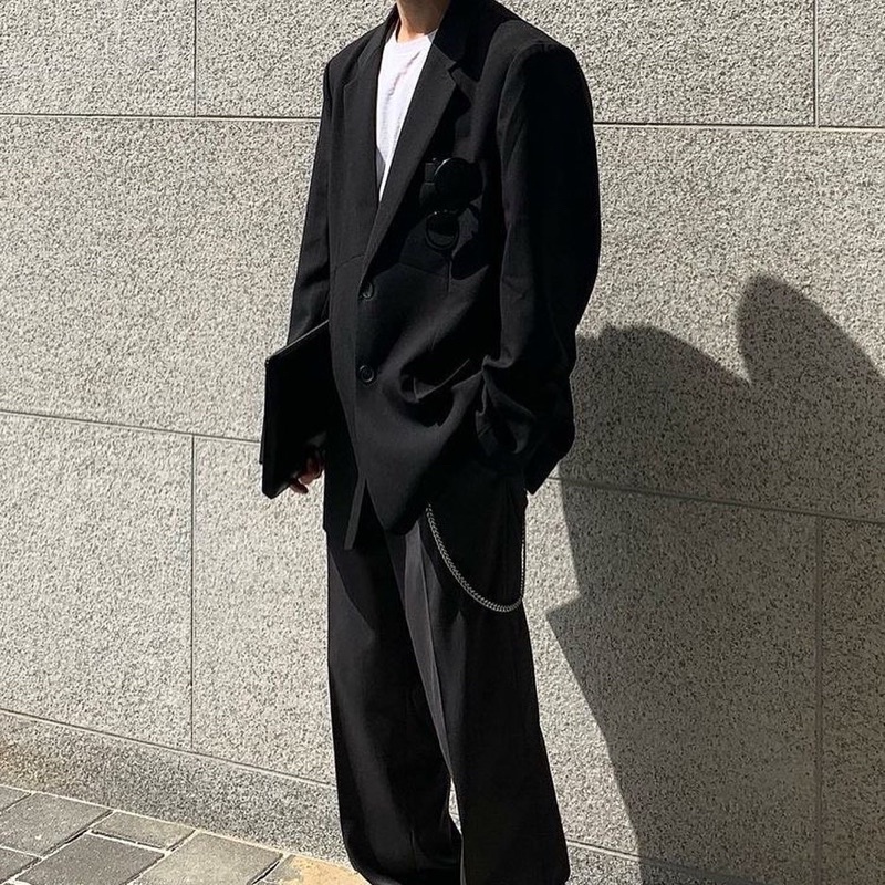 Áo Blazer nam nữ,thiết kế trơn form rộng 2 màu