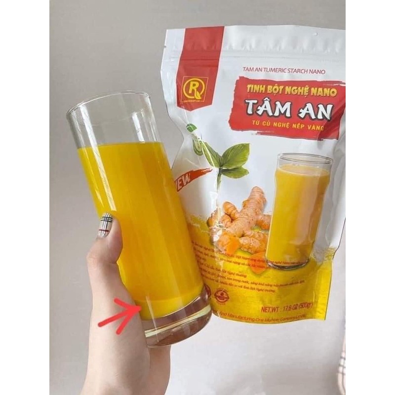 Tinh bột nghệ nano Tâm An 500g