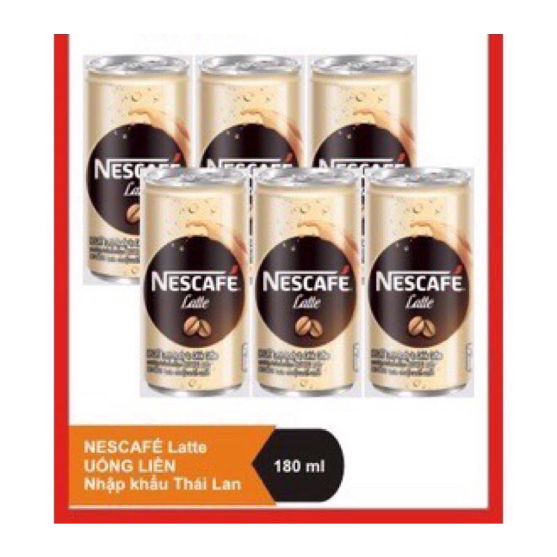 cafe uống liền nestcafe latte(1 thùng 30 lon*180ml- date mới nhất 1/23)- có ship hỏa tốc