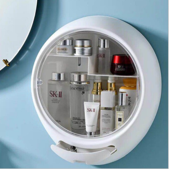 Kệ Đựng Mỹ Phẩm Tròn Treo Tường Phong Cách Đơn Giản Chất Liệu Cao Cấp Dễ Dàng Lắp Đặt