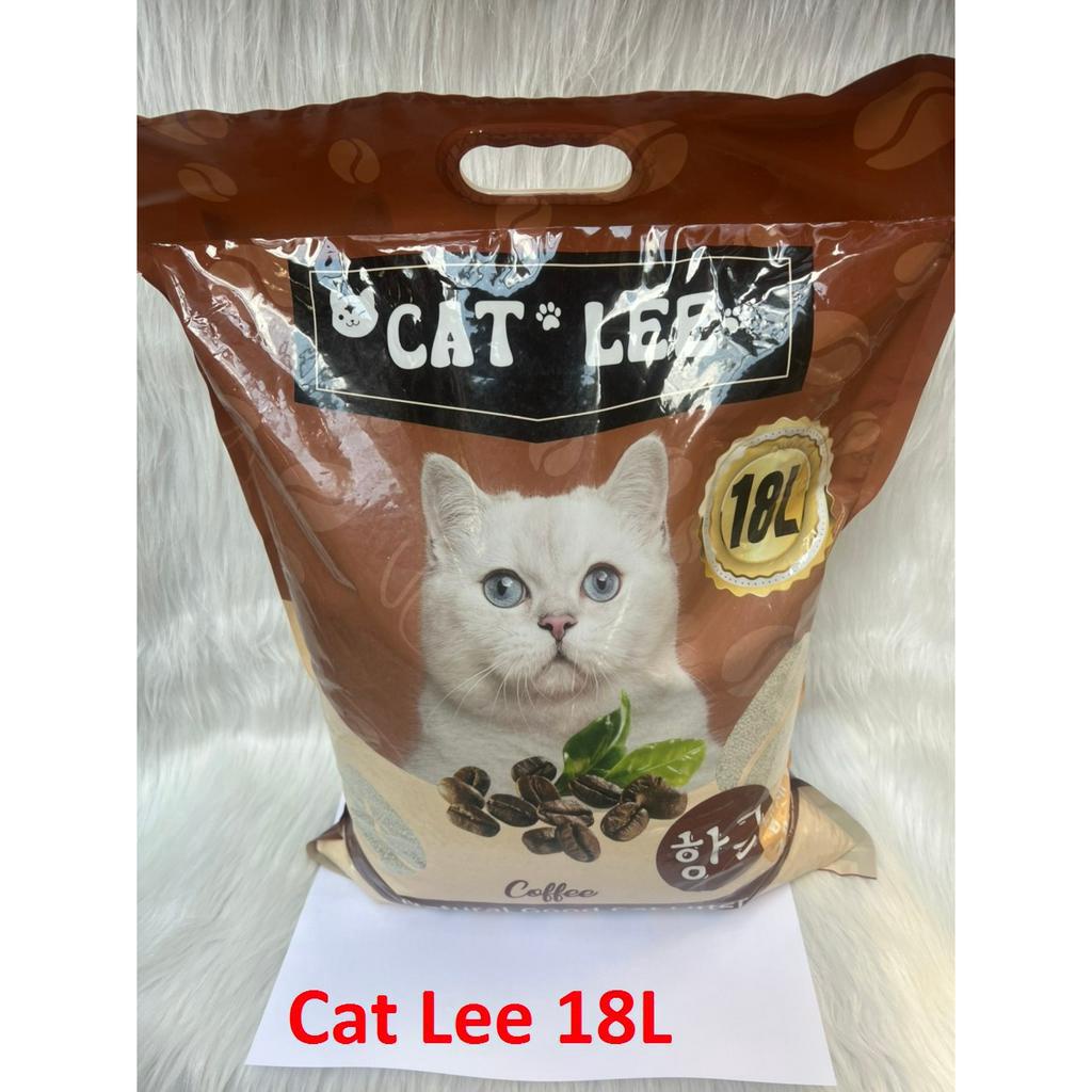 Cát vệ sinh cho mèo khử mùi vón cục Cat Lee 18L, Cát vệ sinh cho mèo đất sét