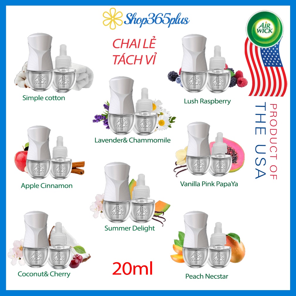 Tinh Dầu Thơm Cắm Điện Airwick Của Mỹ Chai Lẻ 20ml 🇺🇸