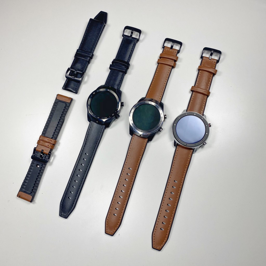 Dây Da Hybrid 20mm - 22MM Cho Smartwatch - Đồng hồ truyền thống - Chốt Thông Minh