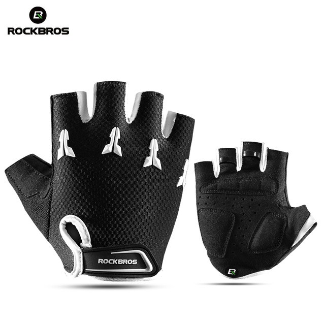 Găng tay ROCKBROS hở nửa ngón dành cho bé đi xe đạp