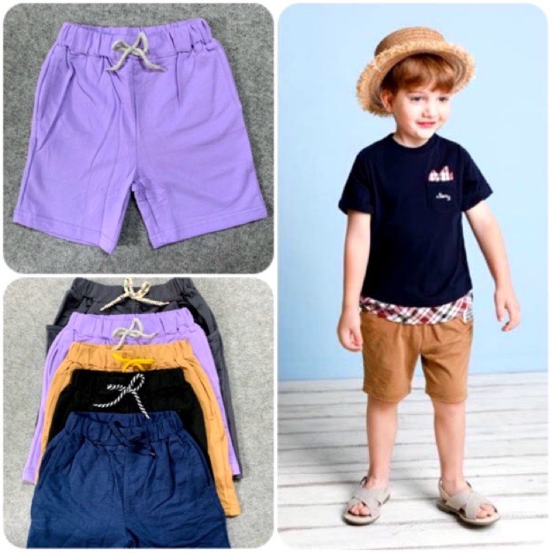 Quần Short Cotton Cho Bé Unisex
