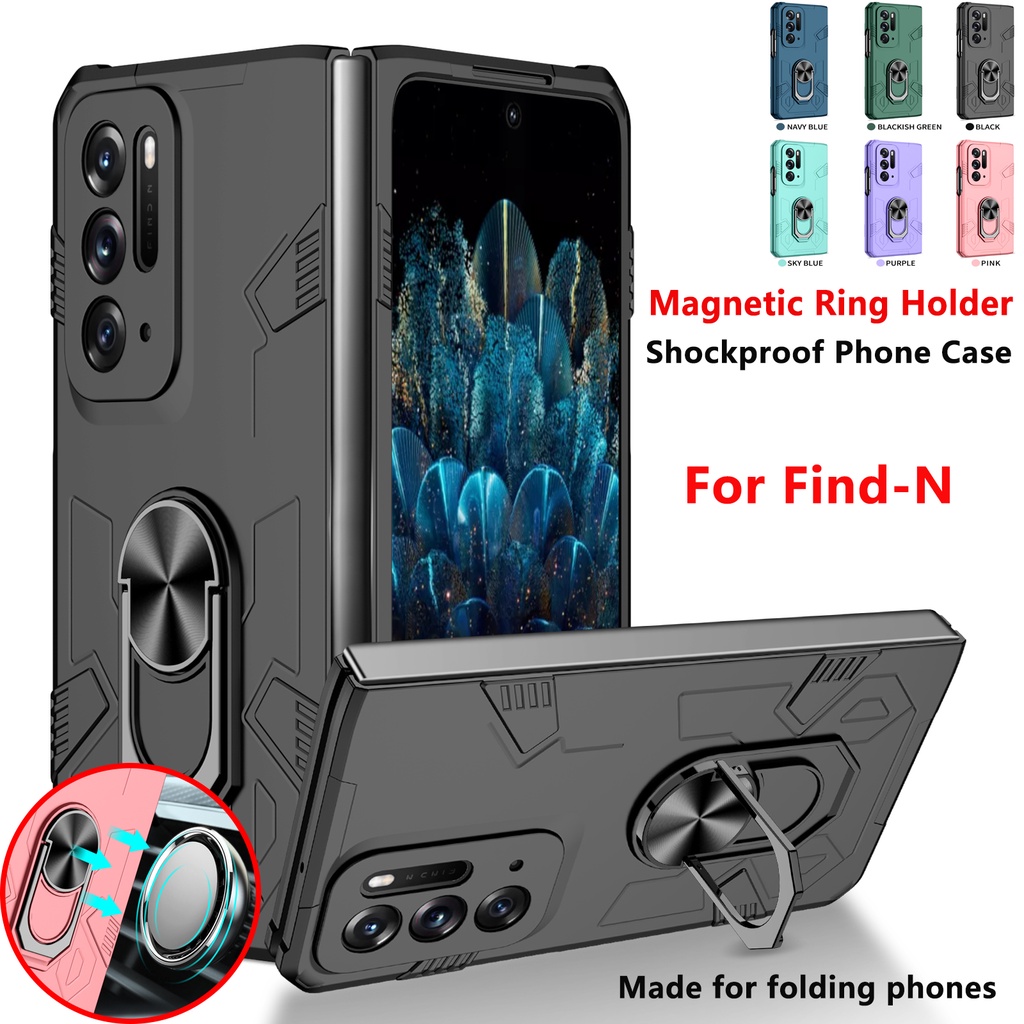 Ốp Điện Thoại Chống Sốc Có Nhẫn Đỡ Từ Tính Cho OPPO Find-N
