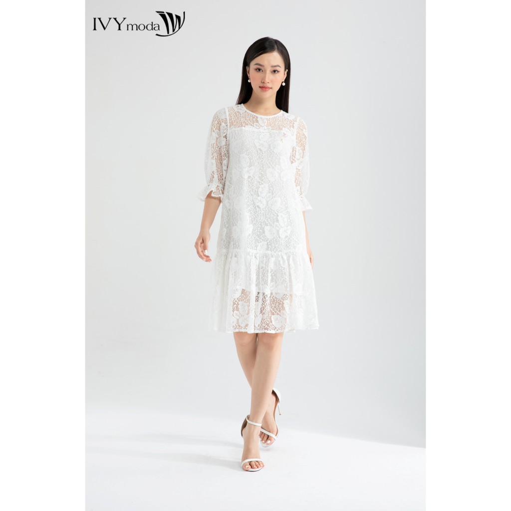 [Mã FAMALLT5 giảm 15% đơn 150k] Đầm xòe thiết kế IVY moda MS 48M6474