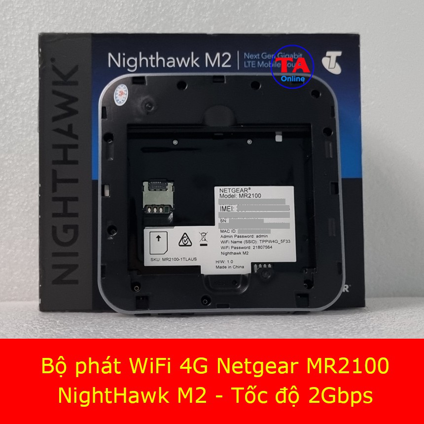 Bộ phát WiFi di động 4G Netgear MR2100 ( Nighthawk M2) - Tốc độ 4G lên tới 2Gbps
