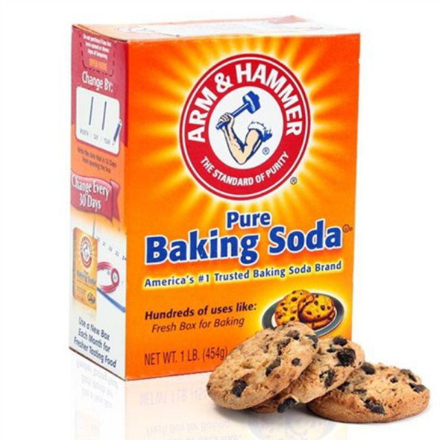 Muối Baking Soda 454g dùng làm bánh, ngâm hoa quả