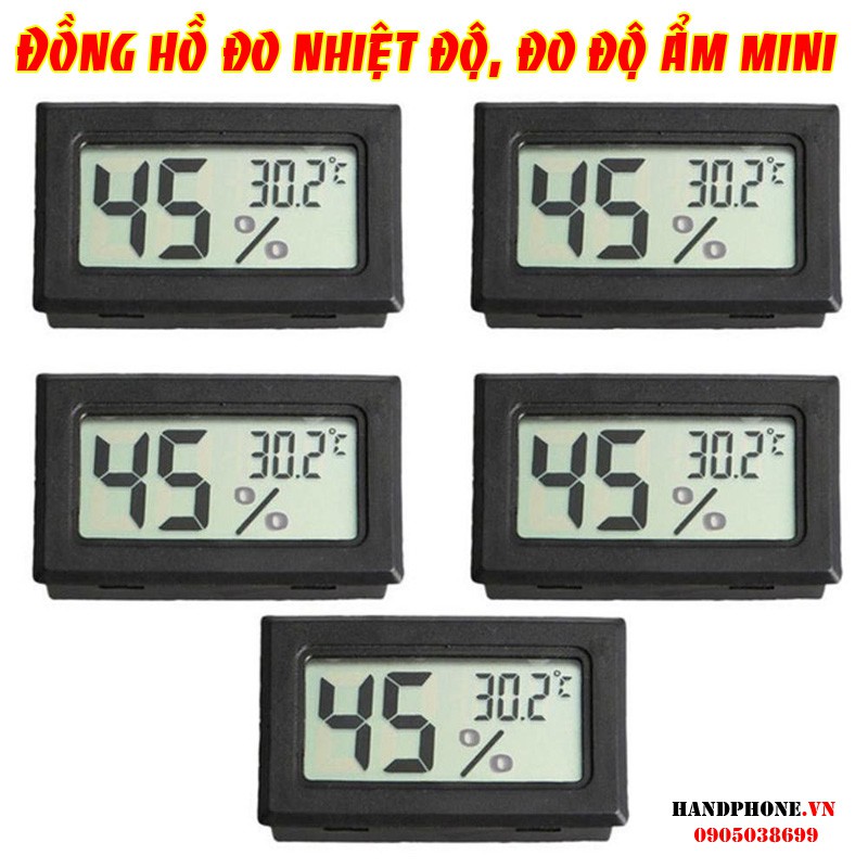 Đồng hồ đo nhiệt độ, độ ẩm mini điện tử đo nhiệt độ, độ ẩm phòng độ chính xác cao
