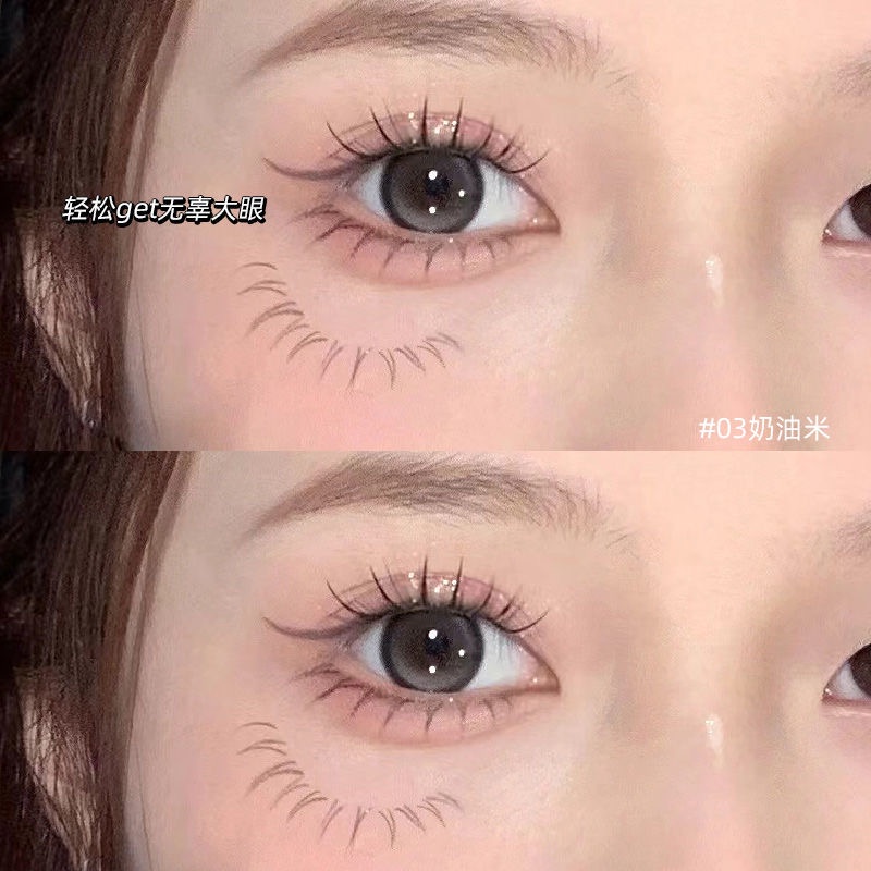 Bút Kẻ Mắt Dạng Lỏng 2 Trong 1 Màu Nâu Siêu Mỏng Mượt Mà Sắc Tố Cao