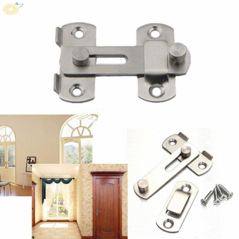 Khóa Cửa Bằng Thép Không Gỉ Cho Cửa Sổ Văn Phòng Chuồng Thú Cưng Đảm Bảo An Toàn Di Động