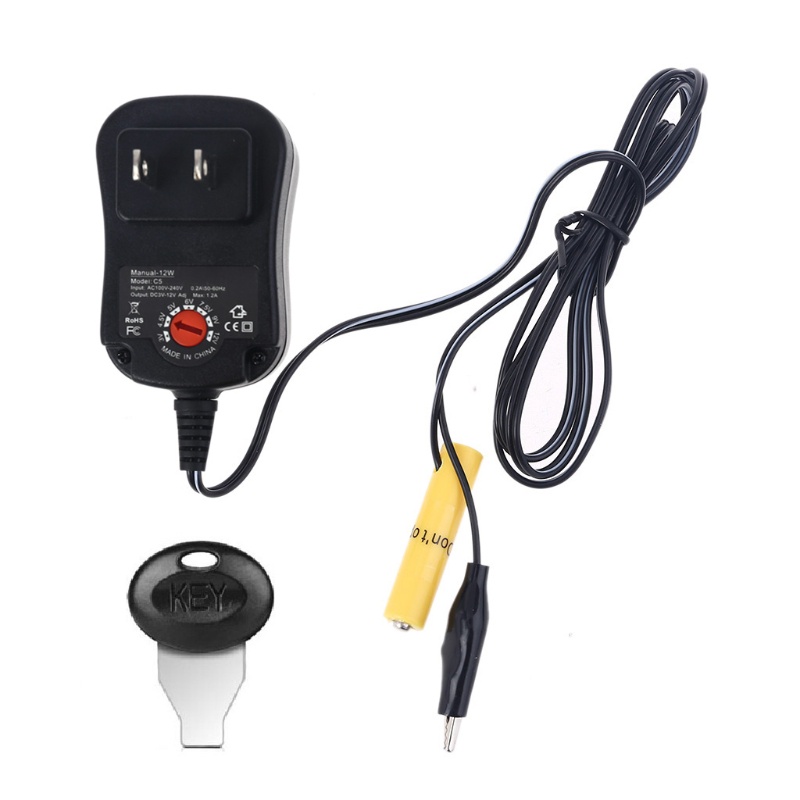Dây Cáp Nguồn Chuyển Đổi 3V 4.5V 6V 9V 12V AA AAA